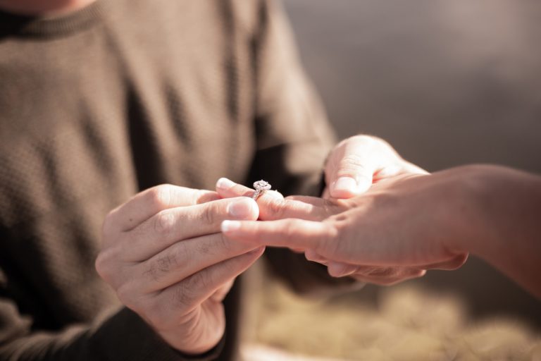 a person holding hands together