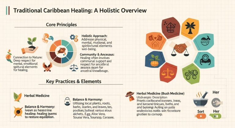 traditional caribbean healing — featured illustration